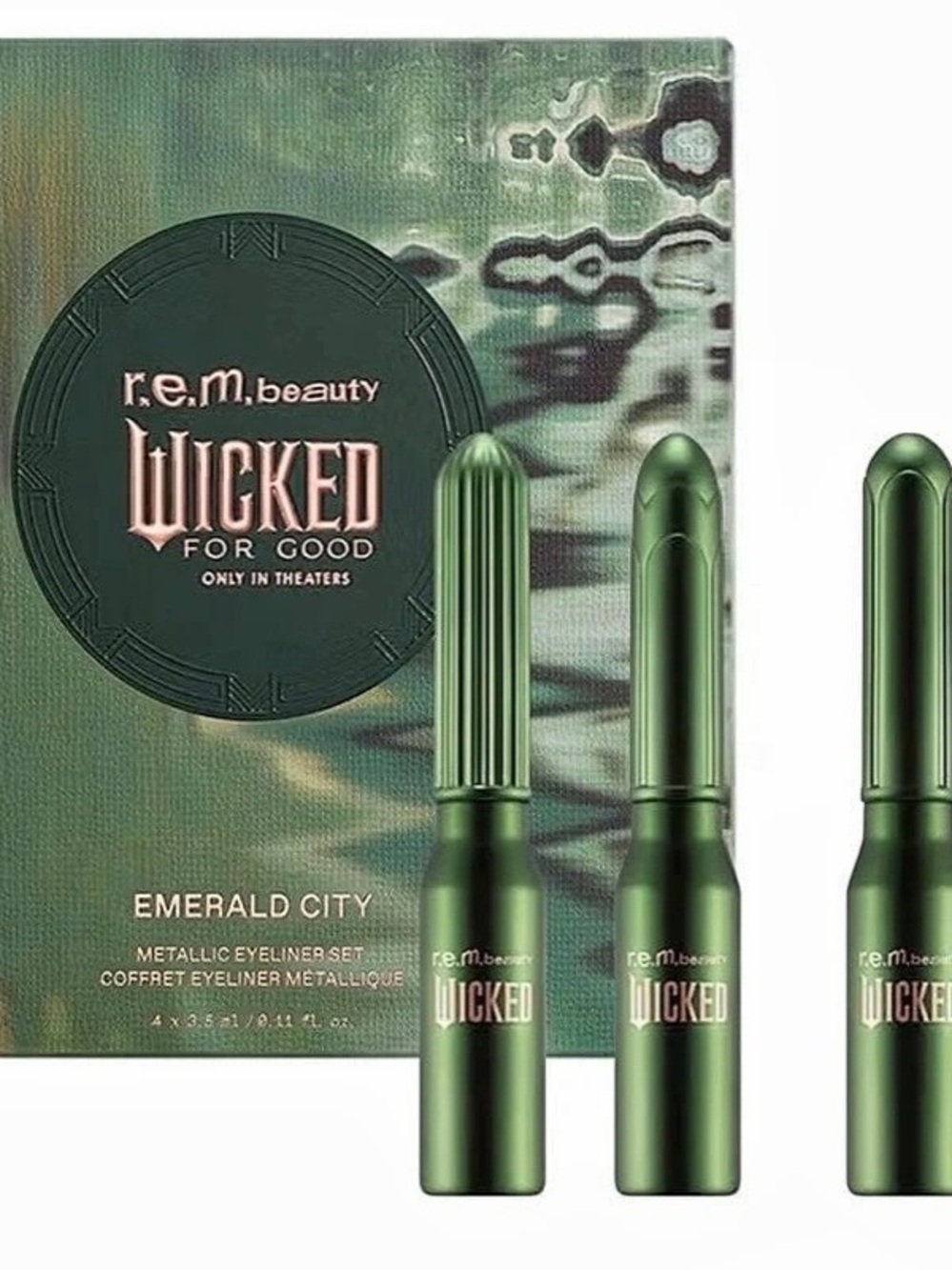 rem beauty Wicked Eyeshadow Palette & Liners in Green NWT